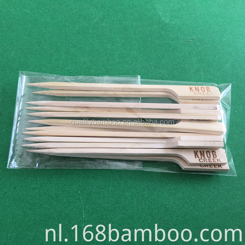 Bamboo skewer with custom package